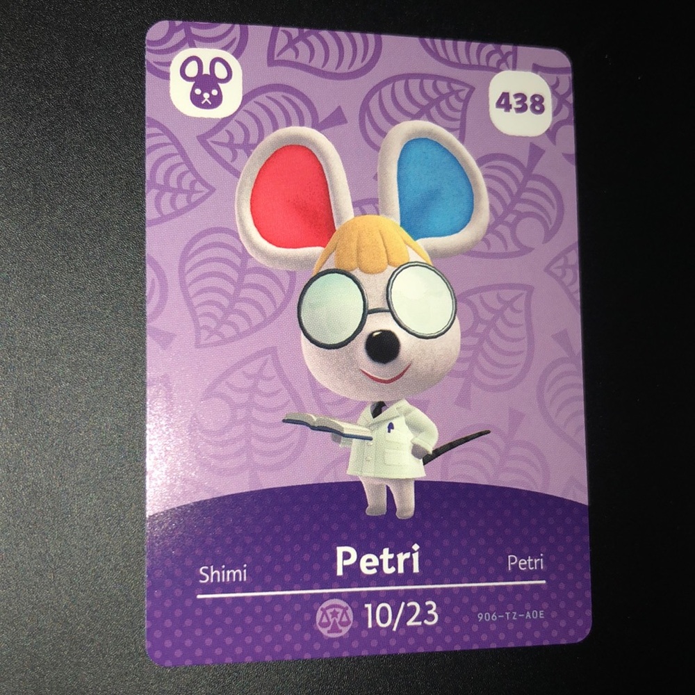 Animal Crossing amiibo- Petri - card number 438